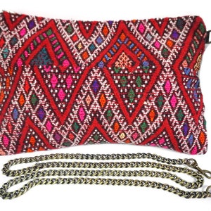 Grande bolsa vintage, bolsa kilim autêntica, bolsa de mão cigana, bolsa de ombro, bolsa de noite, bolsa de tapete boho 03YS00568