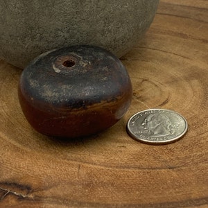 Extra Large Moroccan Handmade Resin Amber Bead, African Bead YS23
