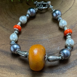 Fusion Bracelet, Moroccan Bracelet, Pearl Bracelet, Berber Bracelet 03YS00797