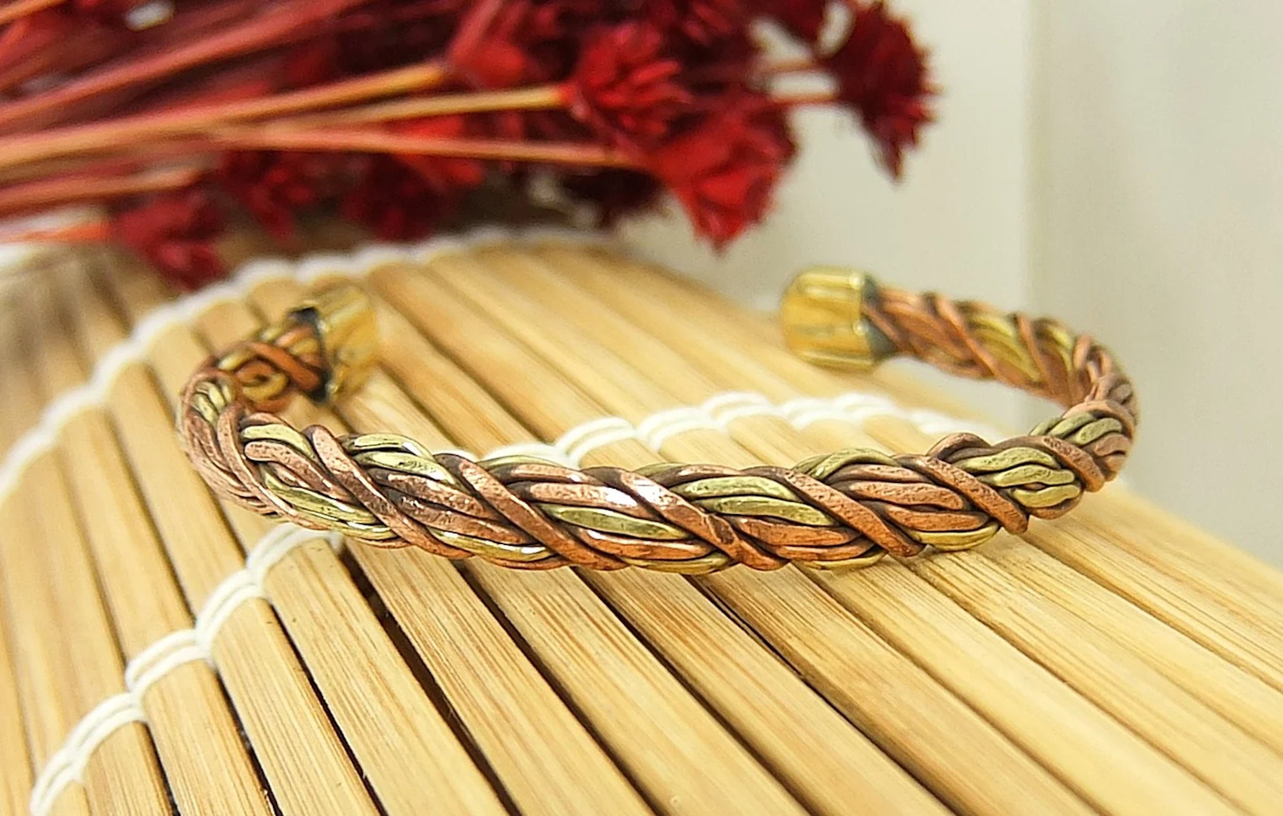 Bracelet Berbère (Amazigh) Fait Main En Métal Et Cordon Argenté - Maroc - Ajustable - Neuf