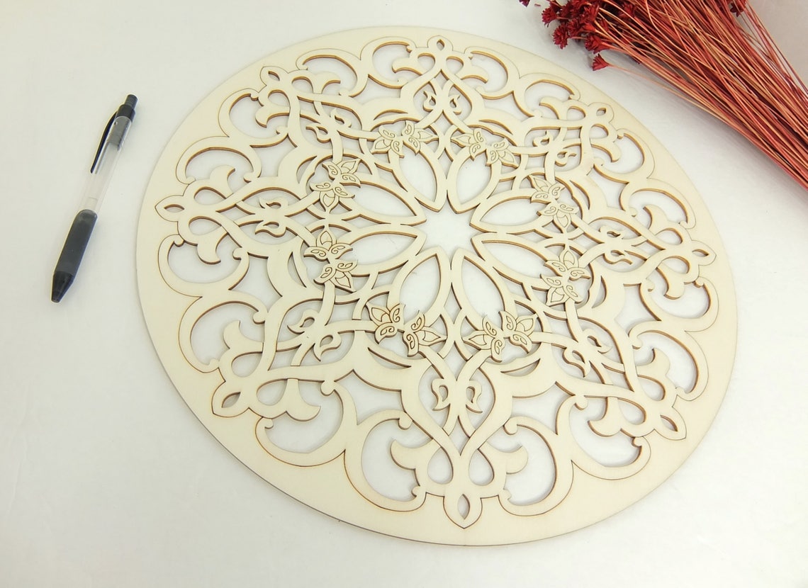 1 XXL Marokkanische Fliesen Design Laser cut unvollendet Holz | Etsy