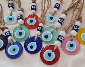Evil Eye Wall Hanging,Door Decoration,Protection Gifts,New Home Gift,Evil Eye Home Decoration,Wall Art,Wedding FavorRear View Mirror Hanging