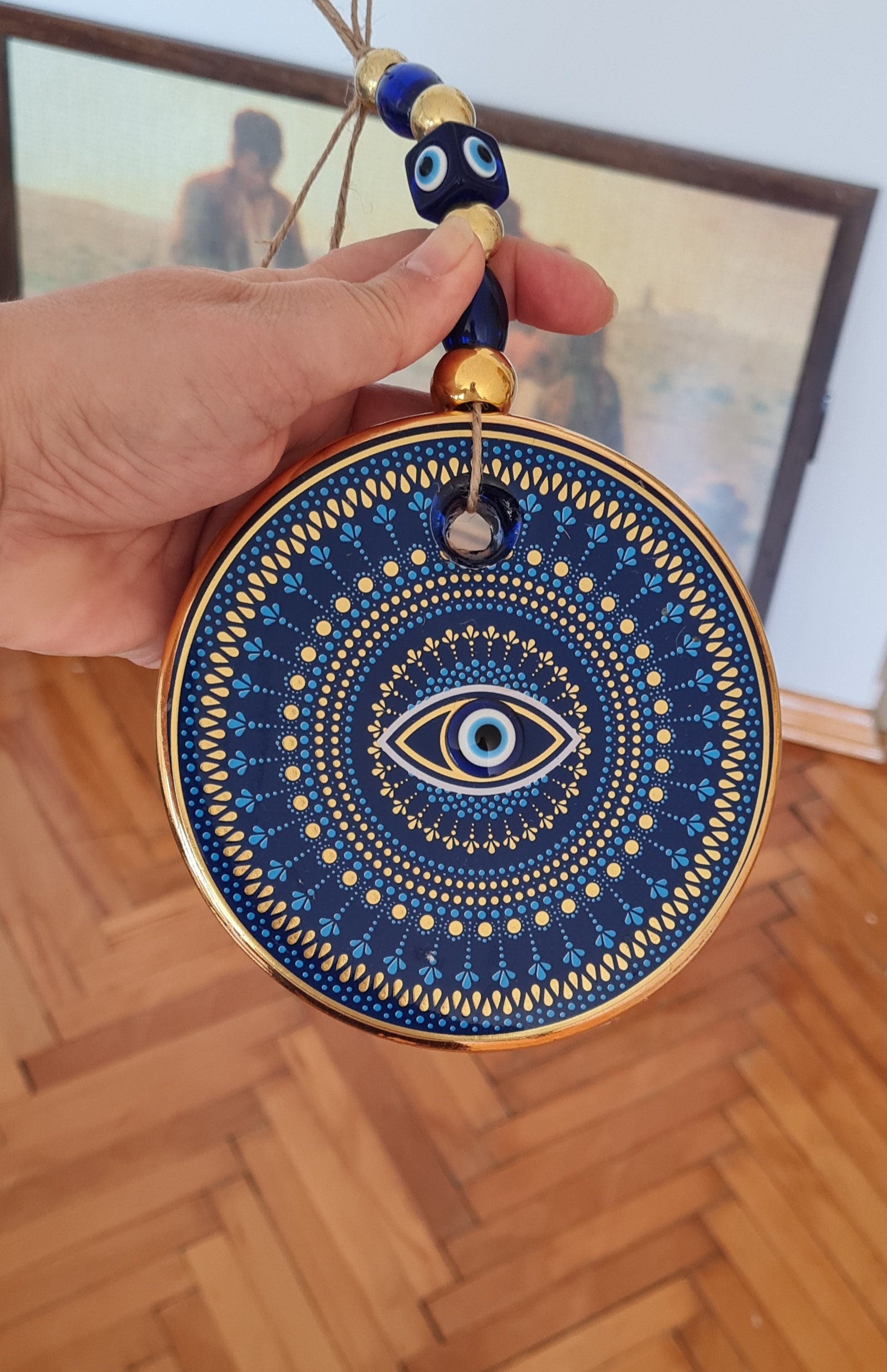 Evil Eye Wall Hanging,Evil Eye Decoration,Protection Gifts,New Home Gifts,Evil Eye Home Decoration,Wall Hanging,Nazar, House Protection