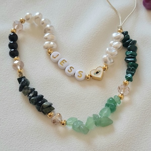 Aventurine Phone Strap,Black Tourmaline Phone Charm, Malachite Healing Crystal Phone Chain,Pearl Beaded Phone Charm,Personalized Phone Strap
