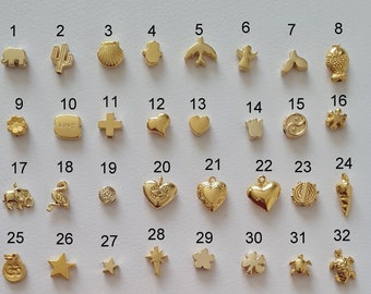 Little Beads for Phone Straps,Gold Charms,Extra Charms For Your Jewelry,Trendy Jewelry,Cute Phone Strap