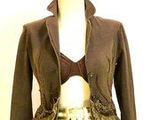Great Vintage Denim Skirt and Jacket Set