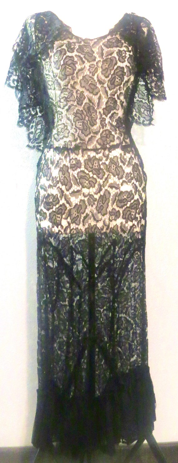 Fabulous 1930's Lace Dress