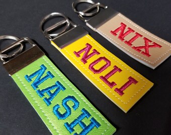 keychain with name tag