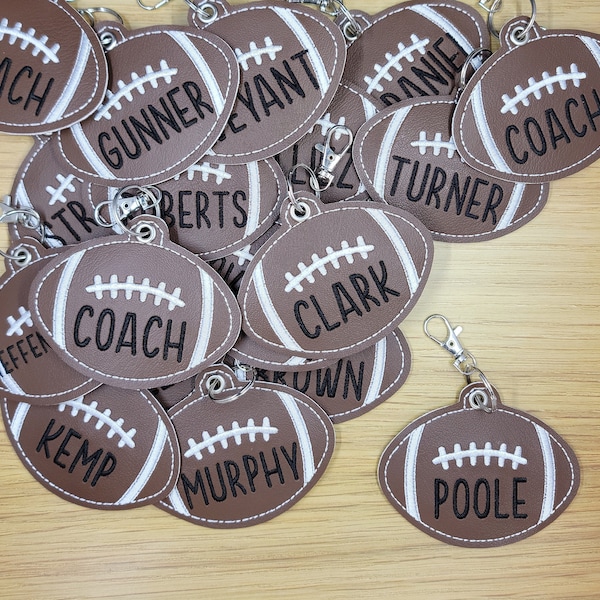 Football Bag Tag Mom Etsy