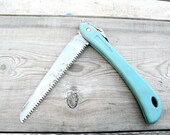 Rusty Vintage hand folding saw Crosscut tool