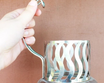 BIG Vintage Tea Glass Holder - Ukrainian vintage - 1980s