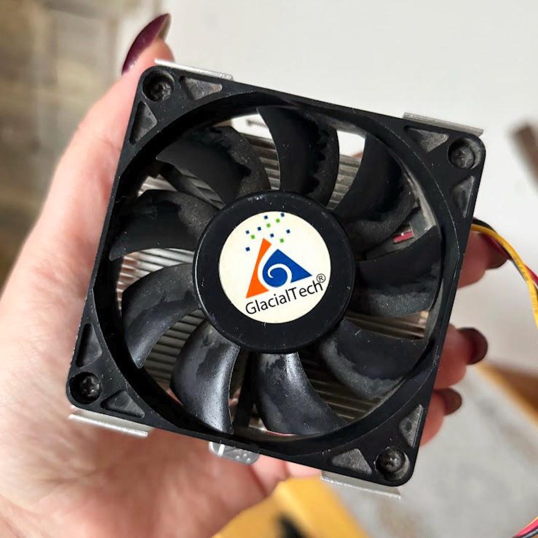 Glacialtech CPU Cooling Fan With Heatsink Vintage PC Part – Computer ...