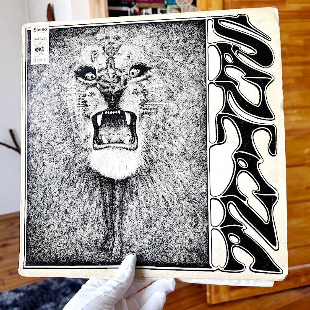 Original 1969 Santana Vinyl Record – CBS Holland Pressing, Debut