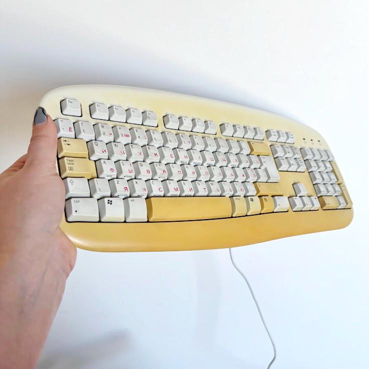 Logitech Deluxe Keyboard Y-SU61 Vintage PS/2 Computer Keyboard Retro ...