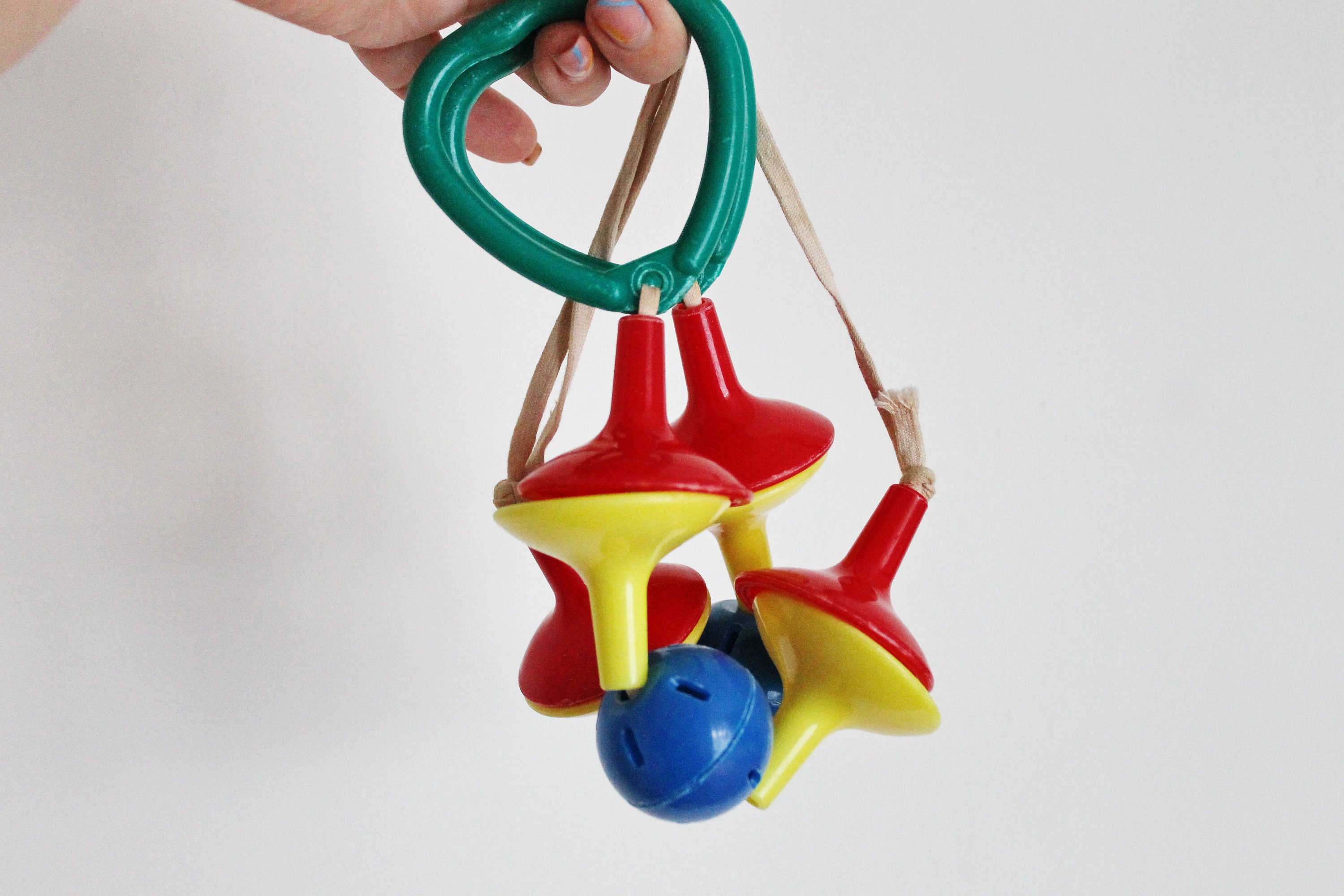 Soveit Rattle Soviet Vintage Baby Rattle for Baby Carriage - 11 Inches Each - Set of ...