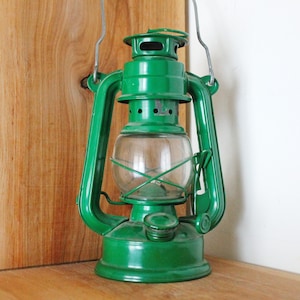 Vintage oil lamp - gas lamp - petrol lamp - Chinese vintage lamp - kerosene lamp - 1980-1990s