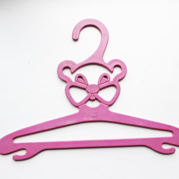 Vintage Clothes Hanger, Soviet Childs / Teens Clothes Hanger, Funny Animal Hanger