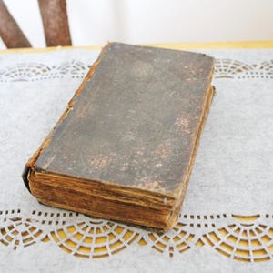 Ancient Vintage book - Johann Friedrich Stark Prayer Book in German -  vintage from Germany- 1871