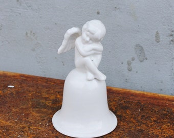 Vintage beautiful ceramic Angel Bell - 5.9 inches - Vintage Souvenir Gift - Germany porcelain