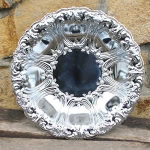 Vintage silver-plated fruit plate - lightweight - fruity serving bowl - 1970-1980 - vintage silver plate