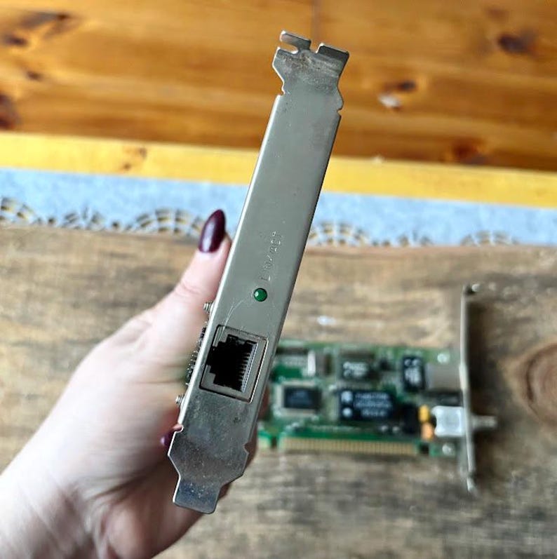 Vintage ISA Ethernet Network Cards Set 10mbps Plug and Play LAN ...
