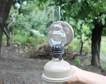 Vintage oil lamp - gas lamp - petrol lamp - USSR vintage lamp - kerosene lamp - 1960-1970