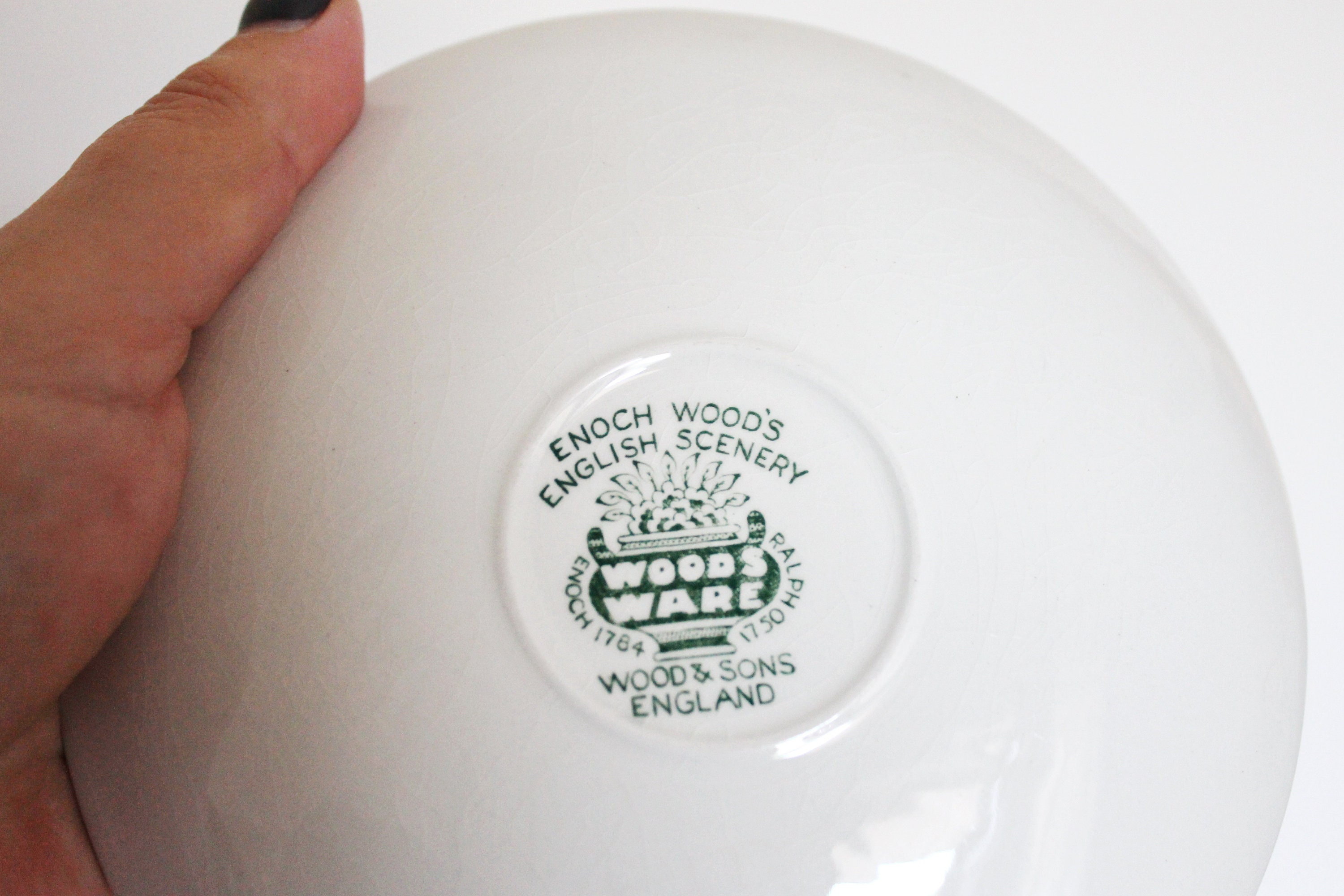 Beautiful Vintage Ceramic Saucer - Enoch Woods English