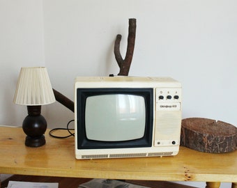 Soviet Vintage Small TV - Television Set - Made in USSR - Working