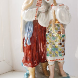 USSR vintage porcelain figurine Ukrainian May night USSR vintage 1970s Hand painted image 4