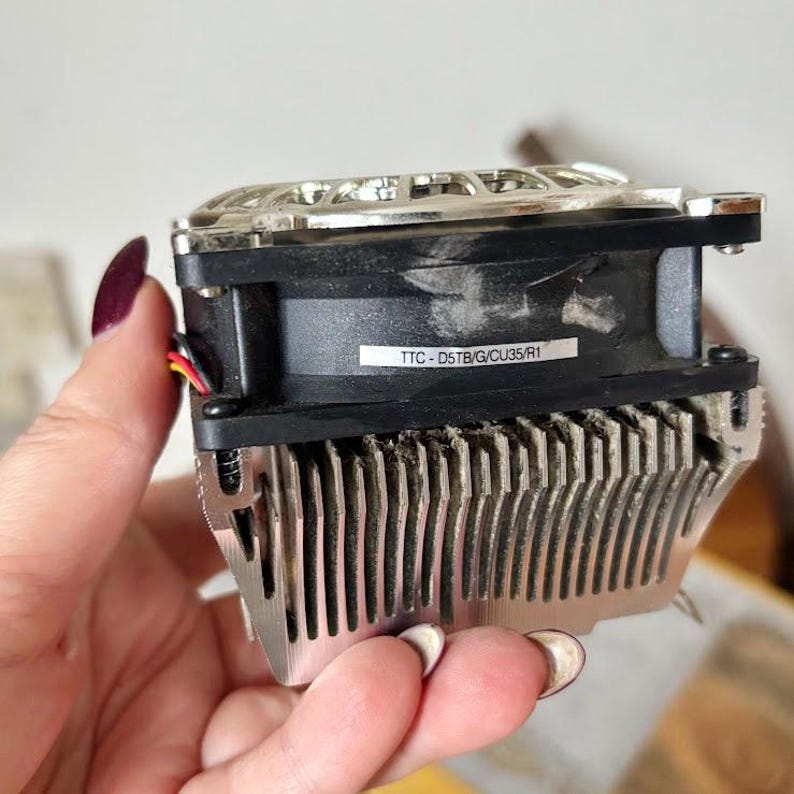 Rare Computer Fans Titan CPU Cooler Fan With Heatsink Vintage Computer Cooling Hardware ...