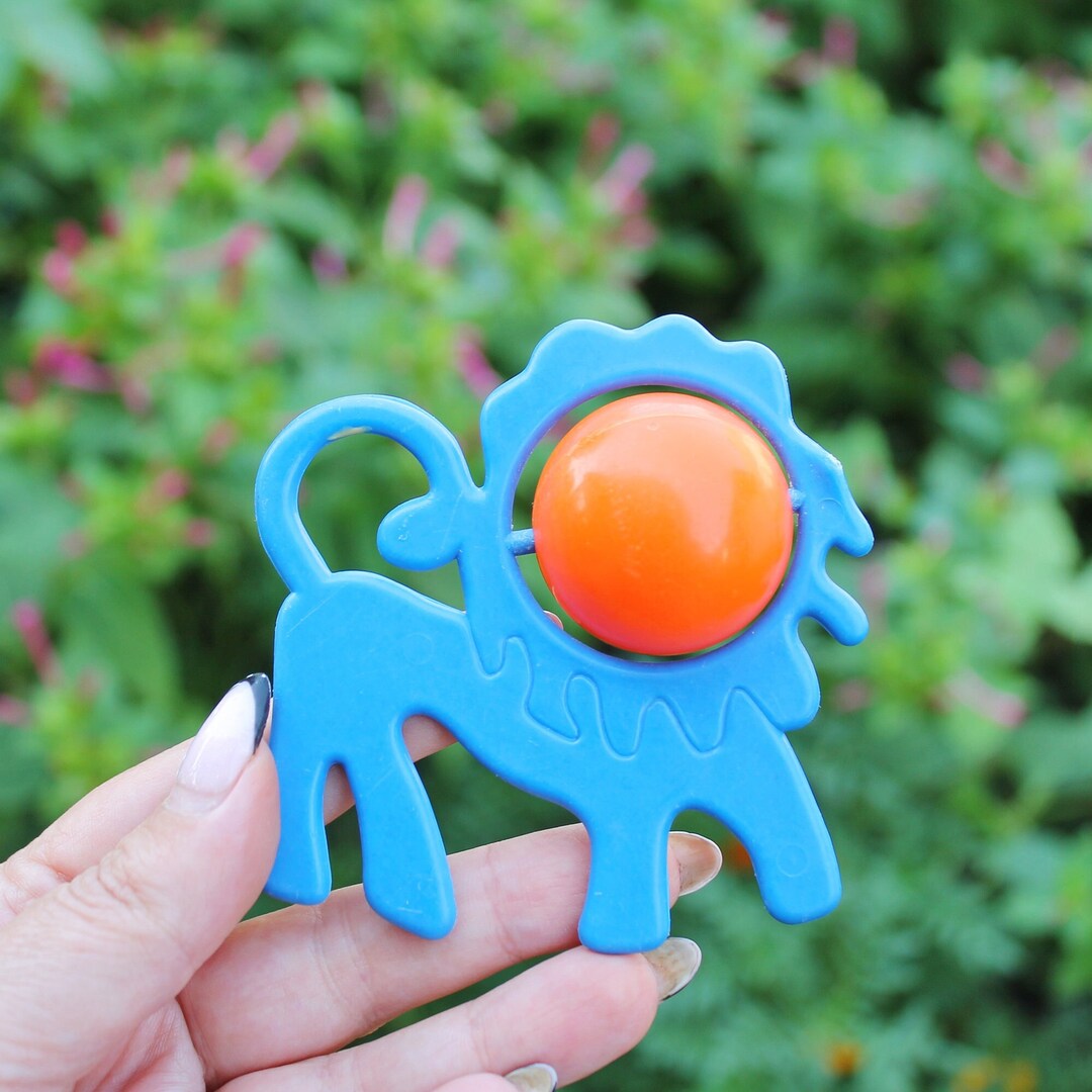 Soveit Rattle Soviet Vintage Baby Rattle - Lion - 3.3 Inches - Soviet Toy - Vintage ...