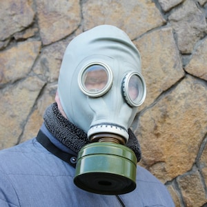Vintage gas mask GP-5 in a complete set, made in the USSR - 1970-1980s
