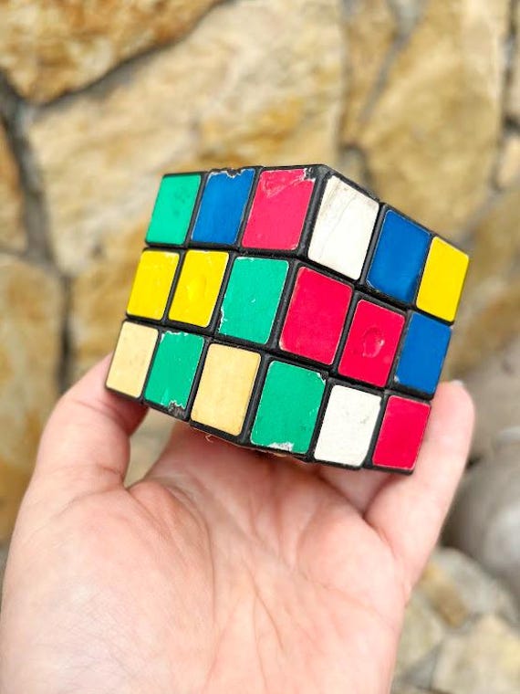 Vintage Soviet Rubik's Cube Puzzle - 6×6 Cm - Original USSR