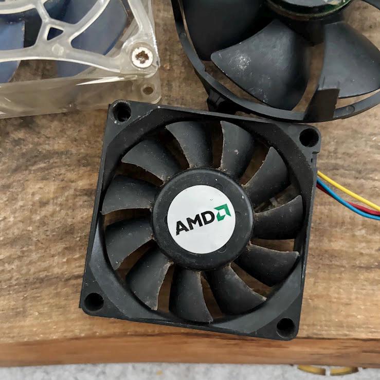 Rare Computer Fans Vintage Computer Cooling Fans Set of 3 AMD Titan PC Case Fans ...