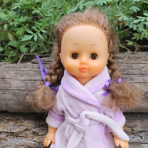 Vintage USSR doll &quot;Martha&quot; in a bathrobe -34 cm - 13.4 inches -  USSR doll - Collectible doll - 1970s