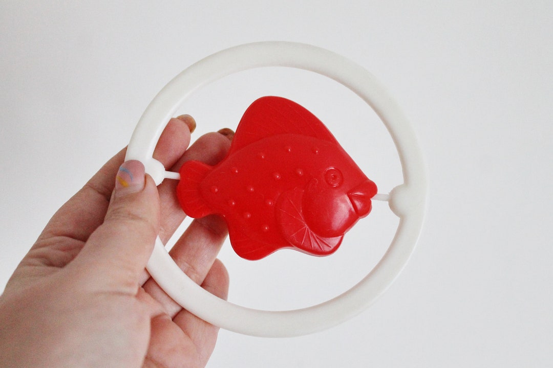 Soviet Vintage Baby Rattle - Fish - 4.5 Inches - Soviet Toy - Vintage ...