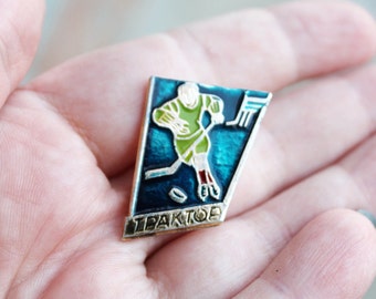 Vintage soviet USSR pin badge - Hockey team - USSR pin - vintage soviet badge - 1970s