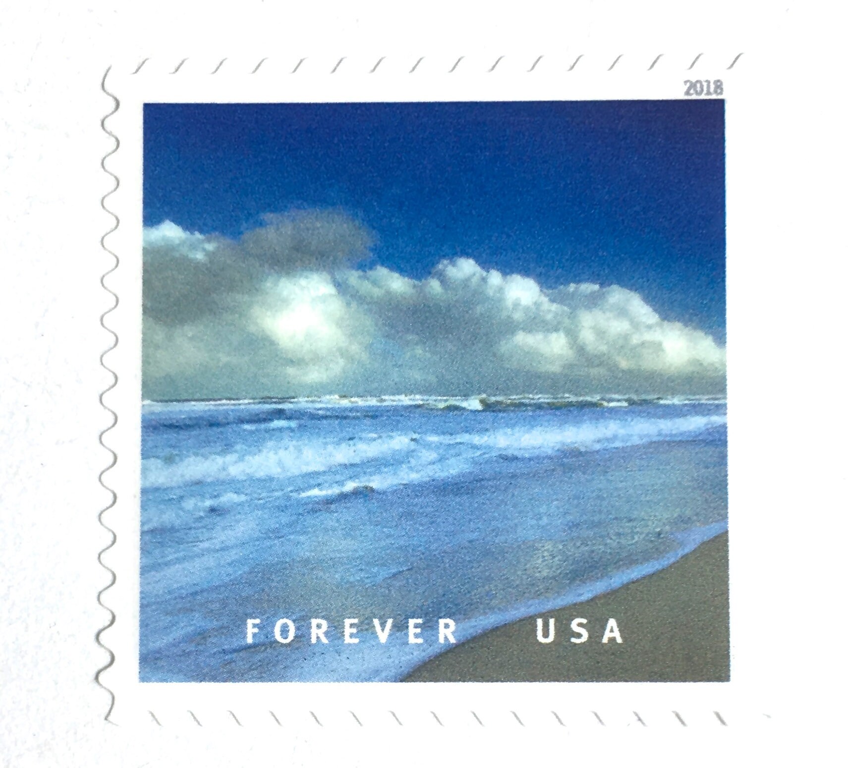 10 Ocean Beach Postage Stamps // Seaside Forever Stamps // | Etsy