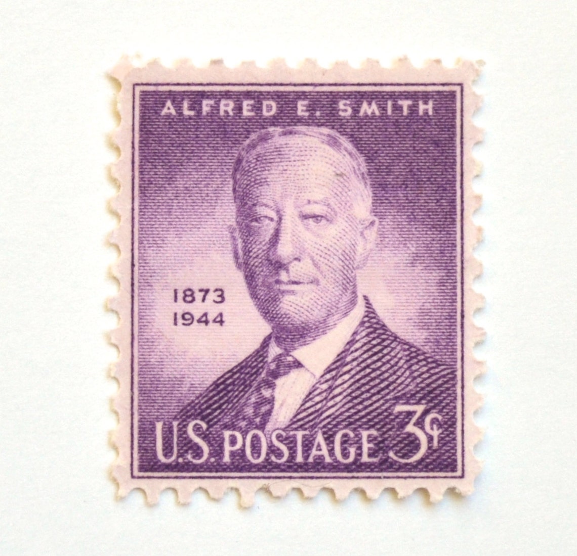 10 Vintage 1944 Purple Postage Stamps // Alfred E. Smith // Etsy
