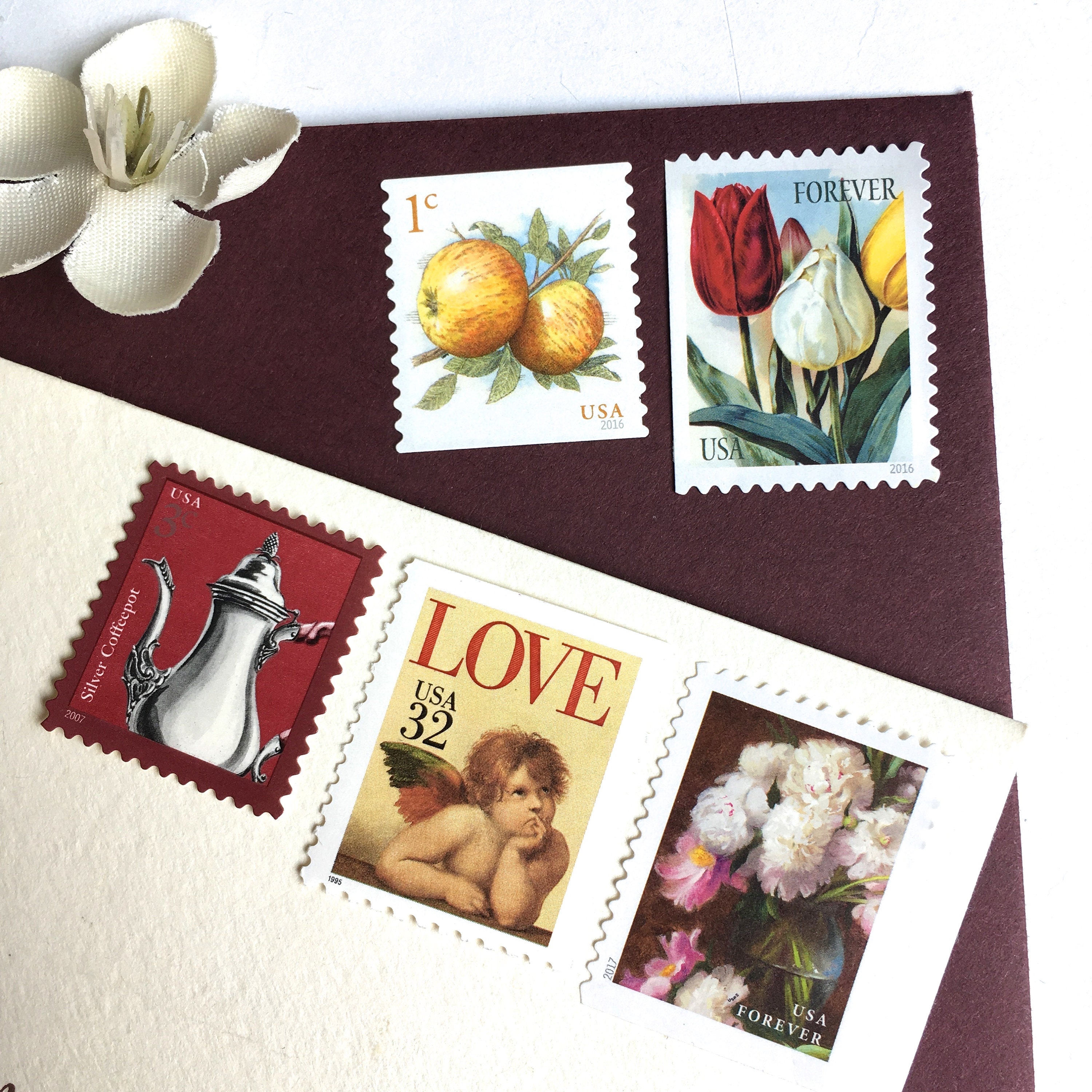 10 Forever Tulip Stamps Unused Vintage Print Tulips Postage Etsy