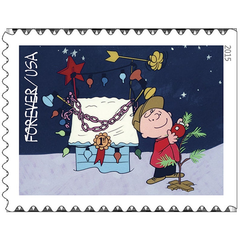 20 Unused Charlie Brown Christmas Stamps / RARE Peanuts Etsy