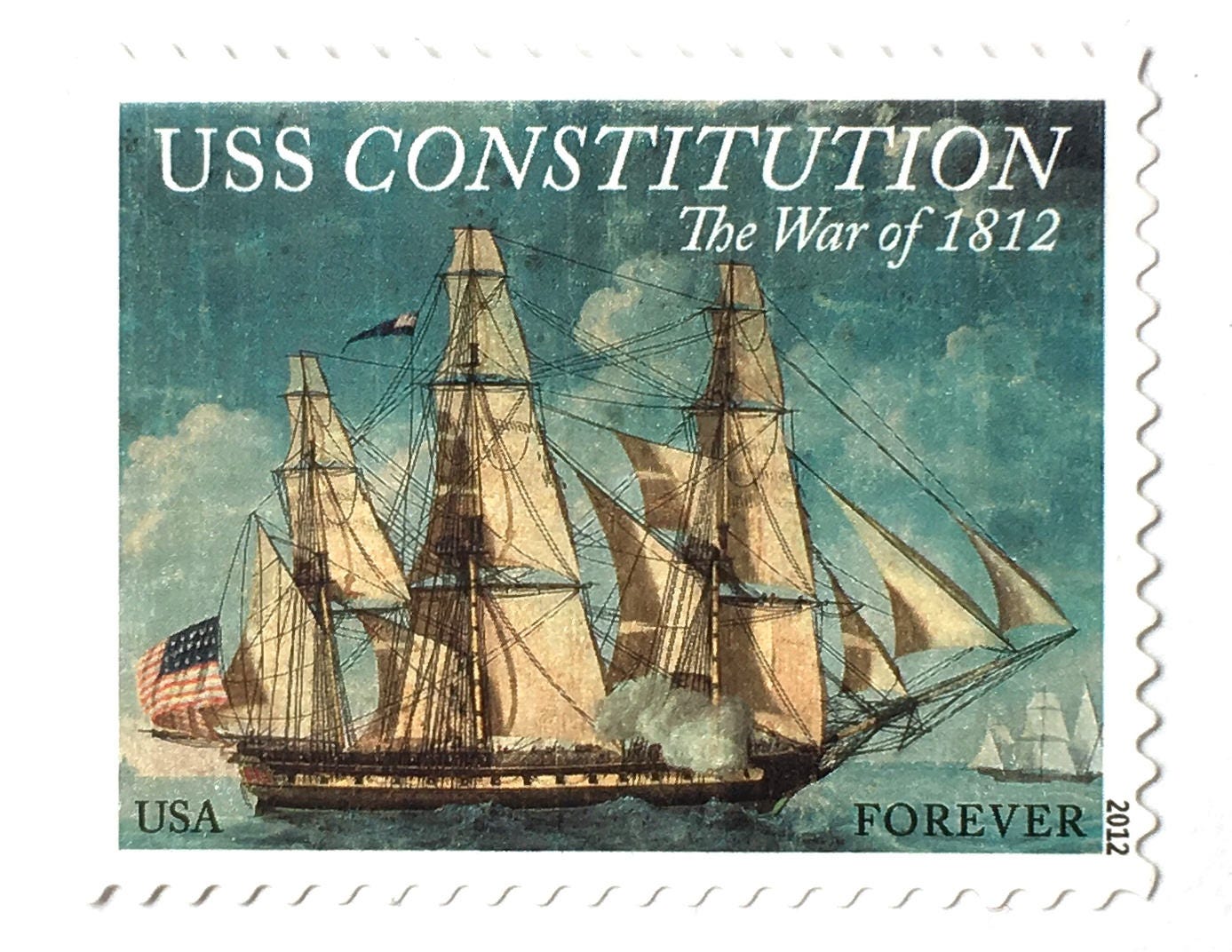 10 Sailing Ship Stamps // USS Constitution // Nautical Postage Etsy