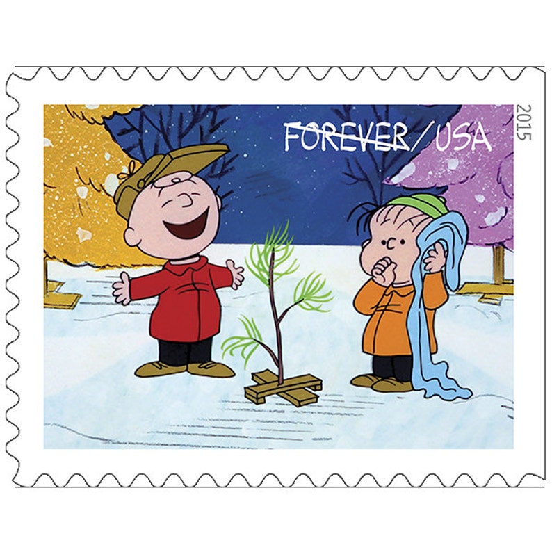 20 Unused Charlie Brown Christmas Stamps / RARE Peanuts Etsy