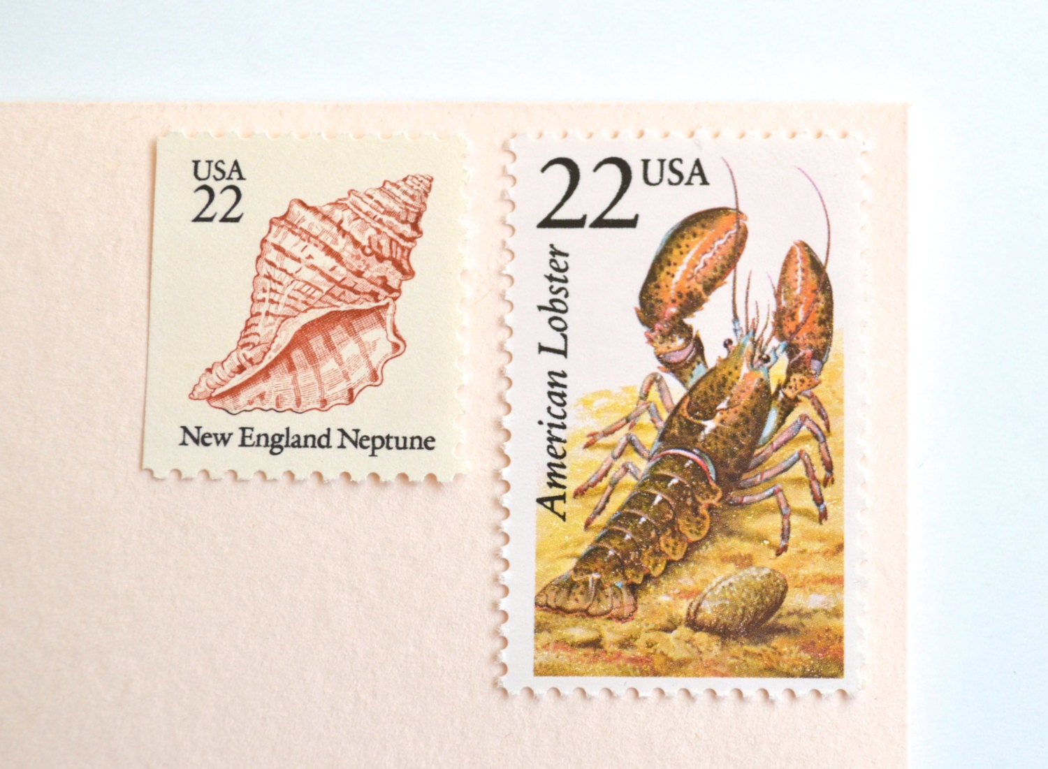 10 Vintage Lobster Postage Stamps Unused Vintage 22 Cent New Etsy