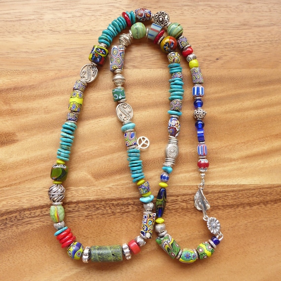 African Trading Bead Necklace or bracelet