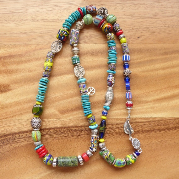 African Trading Bead Necklace or bracelet