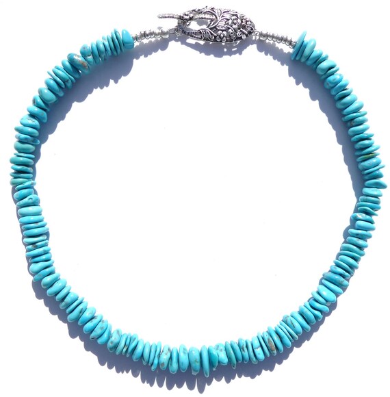 Sleeping beauty turquoise nugget hotsell necklace