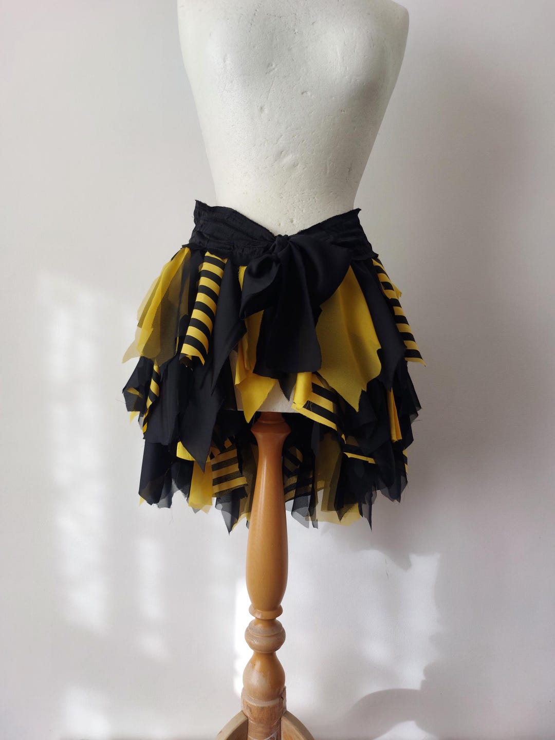 Yellow & Black Skirt & Bodysuit-Bumble Bee main image 1