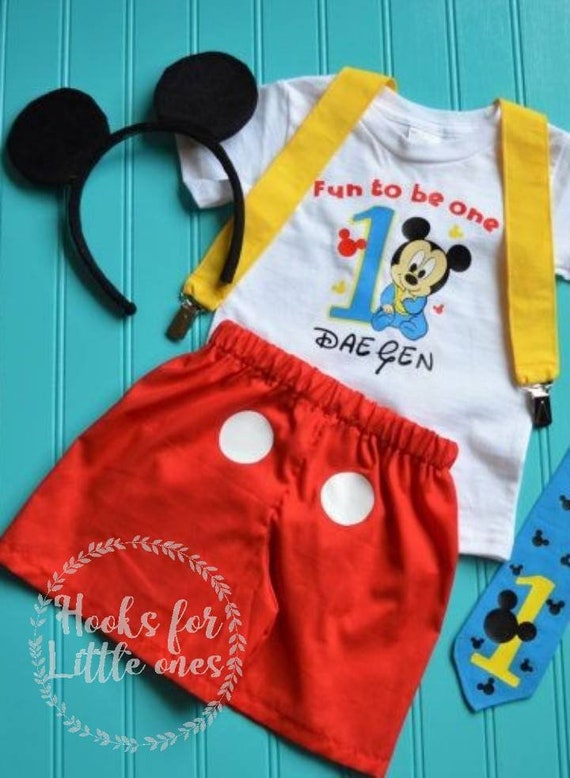 first birthday mickey mouse outfit