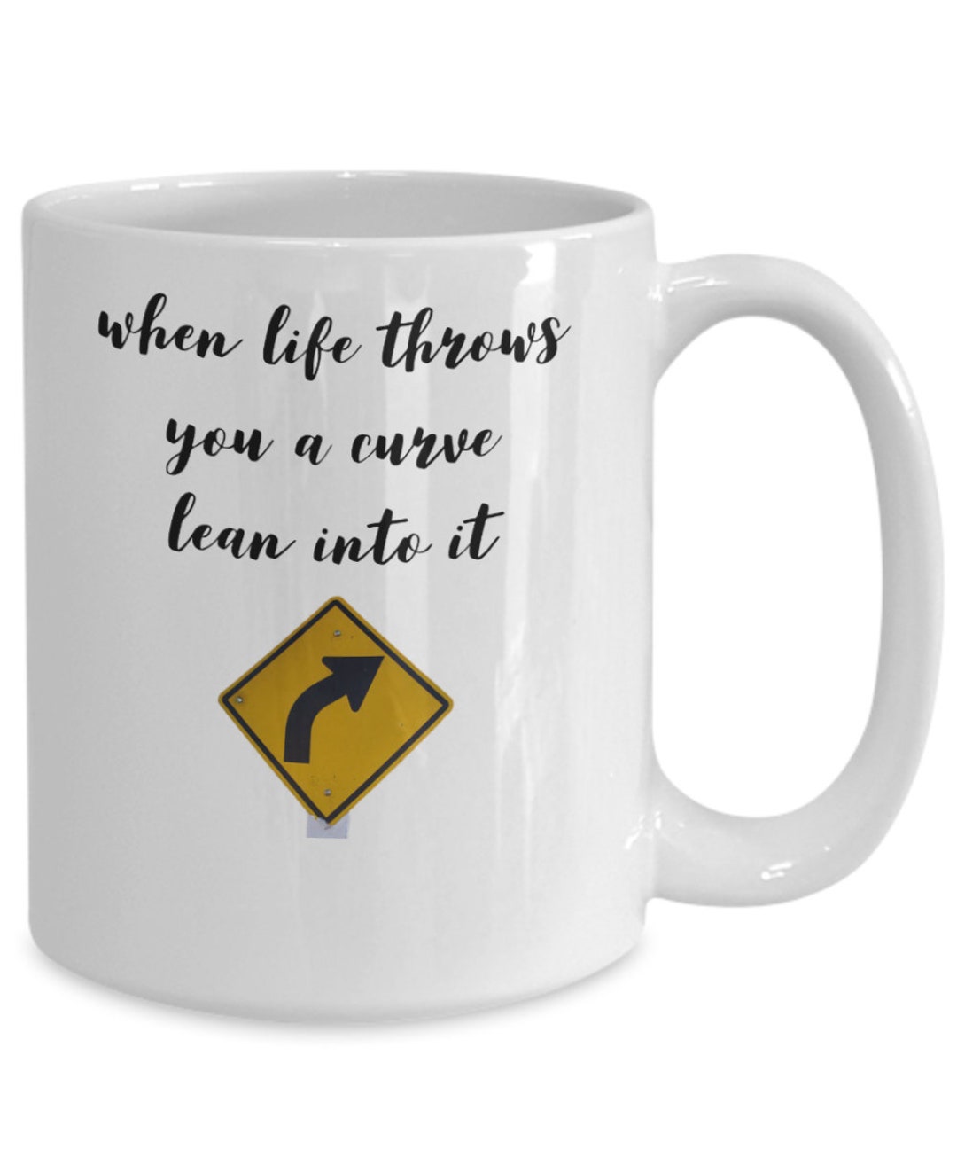 When Life Throws You a Curve Lean Into It Etsy